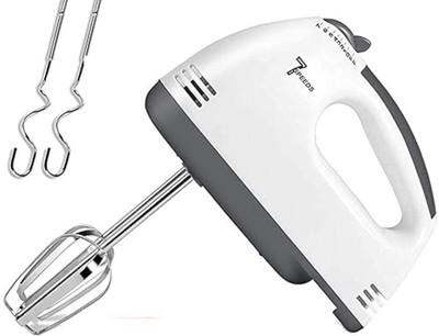 Elevea 260 W White Hand Blender(Electric Hand Mixer - 7 Speed, Stainless Steel Beaters -An Ideal Gift for Baking)