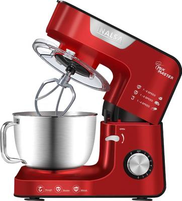 Inalsa Mix Master Stand Mixer 1200 W Stand Mixer  (Red)