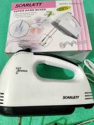 5SUPREME 300 W White Hand Blender(Hand Mixer blender Super Electric Hand Held Cake/Egg Easy saq2)