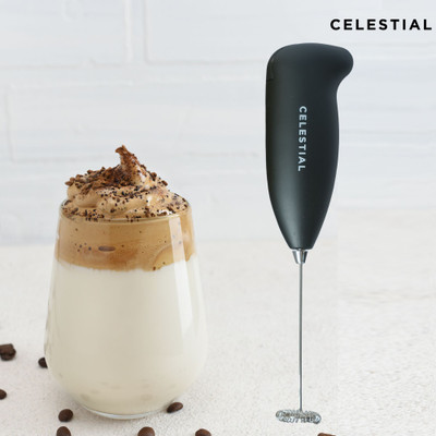Celestial 50 W Black Hand Blender(Handheld Coffee Frother and Milk Mixer, Versatile Beverage Whisk for Rich Coffee)