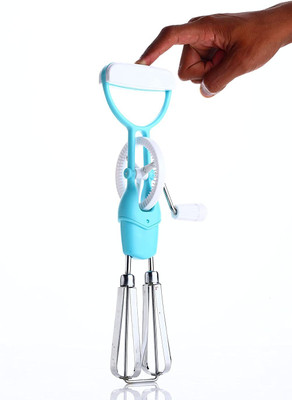 warivo 50 W Multicolor Hand Blender(Stainless Steel Dual Blade Handheld Manual Egg Beater Lassi Butter Milk Mixer)