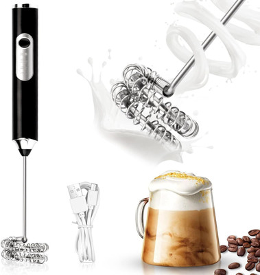 Saibaba Insulators 50 W Black Electric Whisk(Electric Milk Frother with Stand Handheld Whisk Beater Foam Maker for Mocktails)