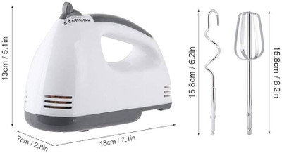 5SUPREME 300 W White Hand Blender(Hand Mixer blender Super Electric Hand Held Cake/Egg Easy saq20)