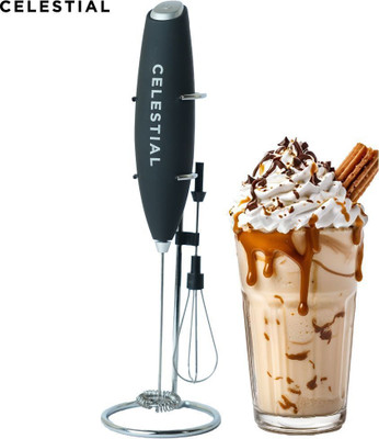 Celestial 50 W Black Hand Blender(Powerful Milk Frother Coffee Battery Operated Electric Frother withFrother Stand)