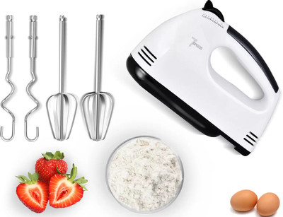 Excelanz 260 W White Electric Whisk, Hand Blender(Electric Hand Blender for Egg, Lassi, Cakes, Ice-Cream, 7 Speed Control)