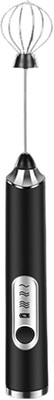 GJSHOP 200 W White Hand Blender(Rechargeable 3-Speed Electric Frother for Coffee with Whisk and Milk Frother)