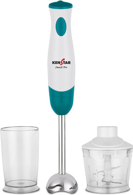 Kenstar 350 W SMASH PRO With Beaker & Chooper Attachment,White/Green Hand Blender, Chopper(SMASH PRO)