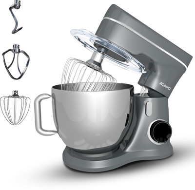 AGARO 1400 W Black Stand Mixer(Elegant Stand Mixer,1400W with 5.5L SS Bowl, 10 Speed Settings, Pulse Function,)