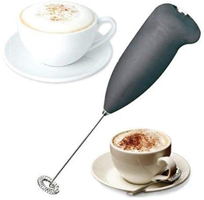 VIVID 220 W Black Electric Whisk(Coffee Bitter Stainless Steel Mini Hand Blender for Coffee & Egg Beater, Classic)
