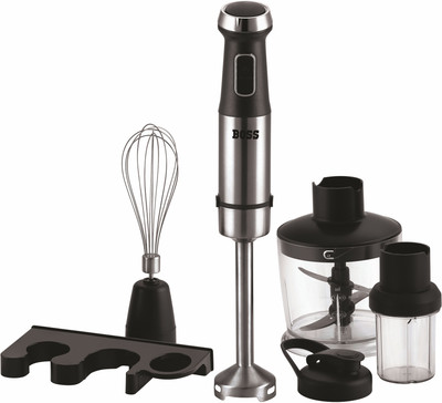 BOSS 1200 W Black, Grey Hand Blender(Stellar with Chopper, Blender Jar, On to go Bottle Cap | 2 Year Warranty |)