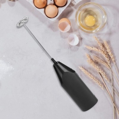 Uzox 50 W Black Electric Whisk(Electric Milk Frother for Lattes Shakes Mini Foamer for Cappuccino,)