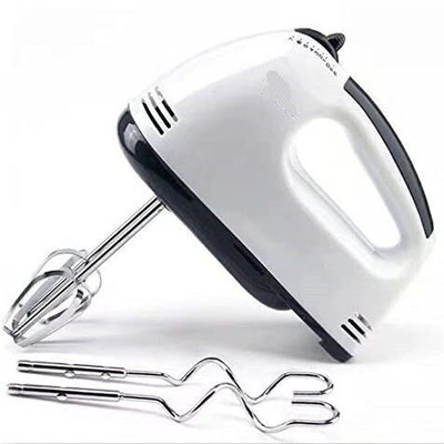 Alevatestore 180 W White Hand Blender(260W Hand Mixer with 7 Speed Control & Detachable Stainless-Steel Beater&Whisker)