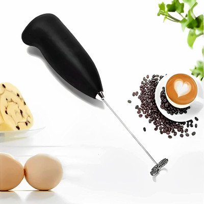 frackkon 50 W Black Hand Blender(Stainless Steel Mini Hand Blender for Coffee/Egg Beater)