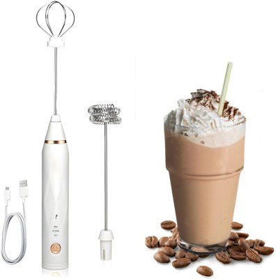 SHOPPOFOBIX 80 W White Electric Whisk(Coffee beater Whisk)