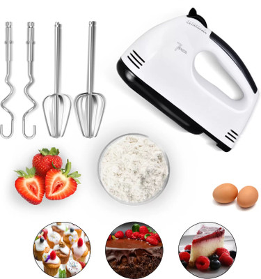 Arrom 260 W White Electric Whisk, Hand Blender(260W Electric Hand Blender for Egg, Lassi, Cakes, Ice-Cream, 7 Speed Control)