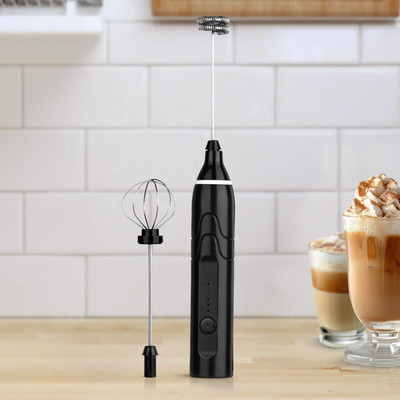 dhriyag 50 W Black Hand Blender(Rechargeable Handheld Milk Frother - 3-Speed Electric Foam Maker)