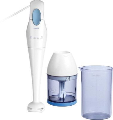 PHILIPS 250 W White, Blue Chopper, Hand Blender(HR1351/C)