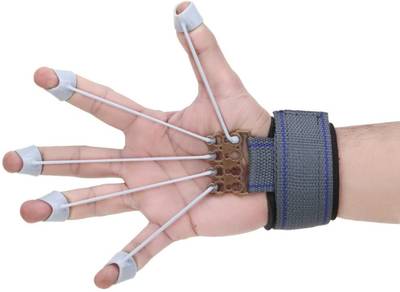 Shopeleven Finger Gripper Strength Trainer Finger Training Device 5 Spare Finger Hand Grip/Fitness Grip