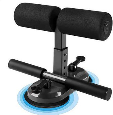 WAIRIT Upgraded Sit Up Push Bar,Portable Sit Up Exercise Strong 2 Suction Cups W417 Sit-up Bar(Black)