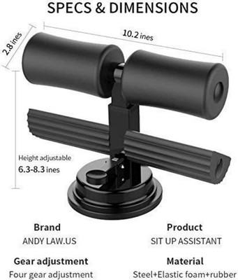 BOLDHIGH Sit Up Equipment, Sit Up Assistant Device with Strong Suction Cup Sit-up Bar(Multicolor)