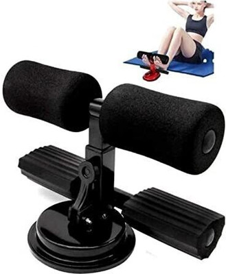 DN BROTHERS Portable Double Stand Situp Bar Workout Assistant Leg Support Abdominal Core 293 Ab Exerciser(Black)