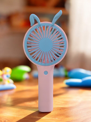 Melbon S17C Mini Portable Hand Fan USB Rechargeable - Powerful with Mobile Stand S17C HandFan USB Fan(Multicolor)