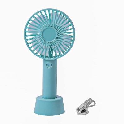 ArtiClarity Rechargeable Mini Usb Hand Fan Summer Cooling Table Fan Rechargeable Fan(Multicolor)