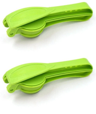 DeoDap Plastic 2-in-1 Plastic Lemon Squeezer & Opener - Easy Citrus Juicing Tool Hand Juicer(Green)