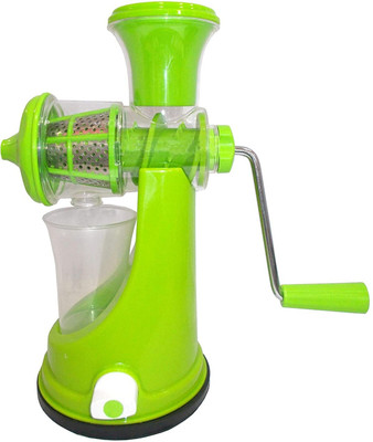 Haveli Plastic for Fruits and Vegetables with Steel Handle Plastic Hand Juicer Hand Juicer(Green)