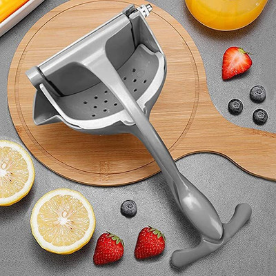 Analog Kitchenware Aluminium Aluminium Manual Power Free Orange/Lemon/Pomegranate Fruit Juicer Hand Juicer(Steel)
