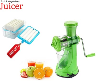 SEQUENCE Plastic Handjuicer With Soap Roller Hand Juicer(Green)