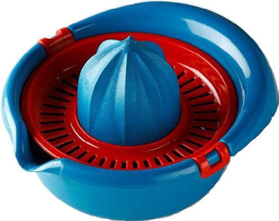 Romp and Role Plastic Lock It Hand Juicer Maker Mosambi Press Juicer with Bowl for Orange,Grapes,Fruit Hand Juicer(Multicolor)