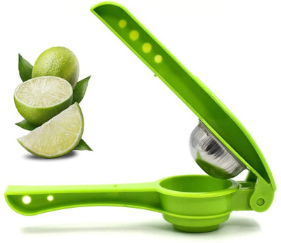 Blissful24 Plastic 2-in-1 Plastic Lemon Squeezer and Opener Hand Juicer(Green)