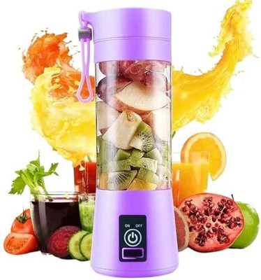 EVOZA Plastic Portable USB Rechargeable Blender / Mini Personal Juicer Hand Juicer(Purple)
