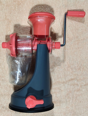 JAI MATA DI Plastic Hand Juicer(Red, Multicolor)