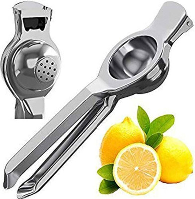 Puno Steel 2-in-1 Stainless Steel Lemon Squeezer with Bottle Opener Hand Juicer(Steel)