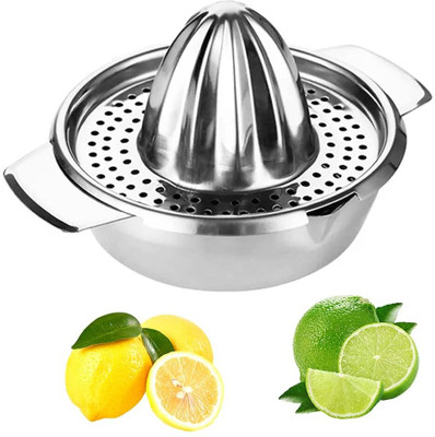 Depodeals Steel Stainless steel juicer maker lemon & orange hand juicer Hand Juicer(Silver)
