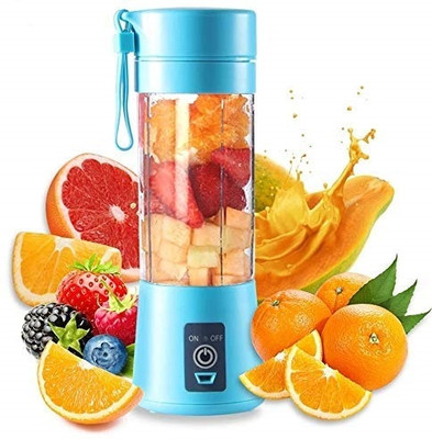 Xydrozen Plastic, Steel Professional Portable 380ML 6 Blade Juicer Hand Juicer(Blue)