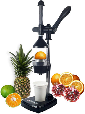 hkutotech Aluminium HKUTOTECH Manual Fruit Juicer Hand Press Citrus Hand Juicer(Black, Grey)