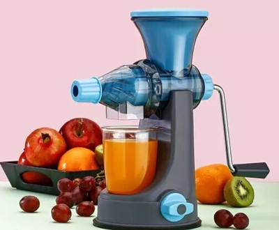 Henny Plastic for Fruits and Vegetables with Steel Handle Plastic Hand Juicer Hand Juicer(Multicolor)