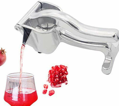 DEFITE Aluminium Aluminium Lemon-Fruit Squeezer - Heavy Duty Hand Press Fruit Juicer - Lemon Lime Squeezer Manual Citrus Press Juicer for Grapefruits Orangeuit Press Squeezer (Silver) Hand Juicer(Silver)