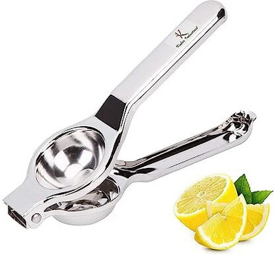 grahasthi Steel Stainless Steel Lemon Squeezer with Attached Bottle Opener Hand Juicer(Silver)