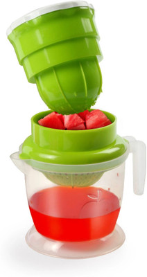 Zubix Plastic Nano 2 in 1 Manual Juicer for Fruits Hand Juicer(Multicolor)