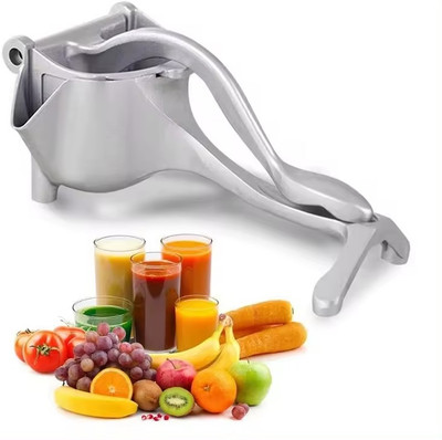 Gentle e kart Aluminium Hand Juicer for Fruits – Efficient Citrus Juicer, Orange Juice Maker Hand Juicer(Silver)
