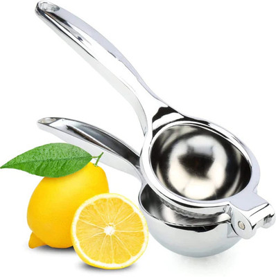 Feriado Steel Lemon Squeezer Hand Juicer(Silver)