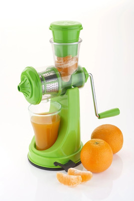 FlatKitch Plastic Best Portable Handle Juicer For Fruits Machine, Pomegranate fruit Juicer Machine Hand Juicer(Green)
