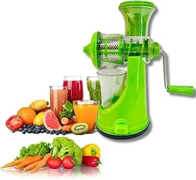 SRS Plastic Premium Manual Hand Juicer for Fruits & Vegetables with Steel Handle Hand Juicer(Green)