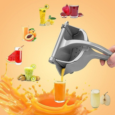 Fulkiza Aluminium Hand Press Fruit Juicer Heavy Duty Aluminium Lime, Orange Juicer all Fruit Hand Juicer(Silver)