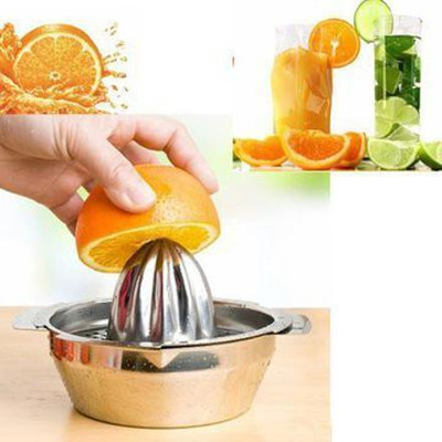 ERcial Store Steel Fruit Lemon Citrus Juicer Squeezer Tool (1 Pcs) Hand Juicer(Silver)