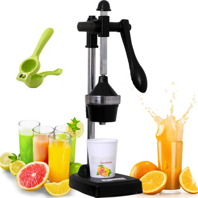 UPGRAY HOMEKIT Aluminium Hand press juicer Machine Manual hand juicer Lemon squeezer with bottle opener Hand Juicer(Grey, Black)
